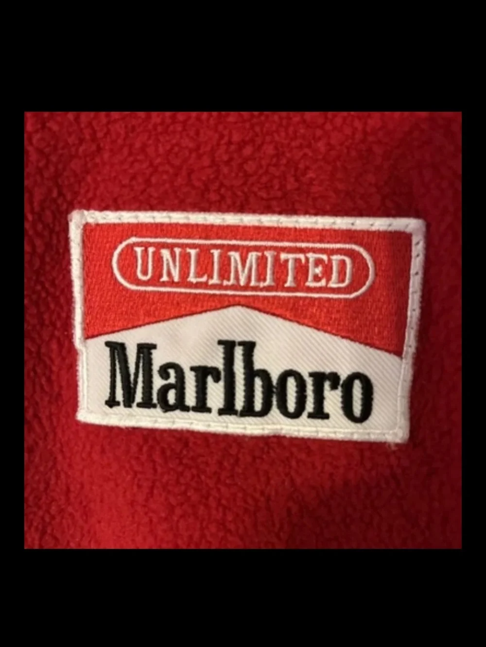 Marlboro Red Zip-Up Reversible Fleece Pullover XXL